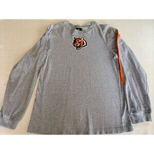 Youth Large Vintage Cincinnati‎ Bengals Long Sleeve NFL Reebok Team Apparel